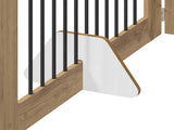 Dog Gate with Stands 4 pcs Artisan Oak 100 x 60 cm 892120