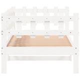 Day Bed without Mattress White 90x190 cm Single Solid Wood Pine 840383