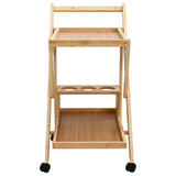 Kitchen Trolley with Wheels Light Brown 65 x 40.5 x 76.5 cm 42028291