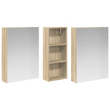 Bathroom Cabinet Set 3 pcs 130 x 14.5 x 70 cm Engineered wood 3403762