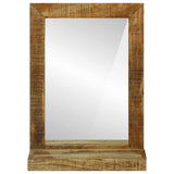 Bathroom Mirror Brown 50 x 22 x 70 cm Solid Mango Wood 4016736