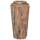 285210 Decoration Vase 40x80 cm Solid Teak Wood