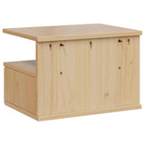 Bedside Cabinet with Drawer HILL Honey Brown 40 x 31 x 27 cm 42025043