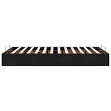 Ottoman Bed Frame without Mattress Black Double Fabric 3310921