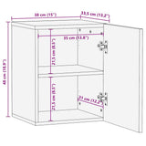 Bathroom Hanging Cabinet 38x33.5x48 cm Solid Wood Mango 4018684