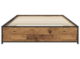Bed Frame Old Wood 80 x 200 cm Engineered Wood 8009139