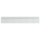 Chicken Coop Silver 1200 x 200 x 200 cm Galvanised Steel 3434690