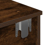 Wall Shelf with Drawers Smoked Oak 100x37.5x19 cm Engineered Wood 859963