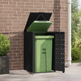 Wheelie Bin Storage for Single Bin Black 69x79x117 cm Steel 4008424