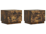 Bedside Cabinet 2 pcs Smoked Oak 43 x 34.5 x 44.5 cm 895226