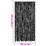 ZNTS Insect Curtain Anthracite 100x220 cm Chenille 284290