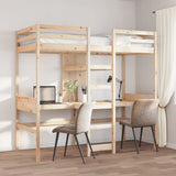 Loft Bed Frame without Mattress 90x190cm Solid Wood Pine 3308547