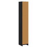 Bathroom Cabinet Black Oak 30 x 33 x 190 cm Engineered Wood 890753