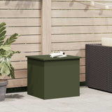 Outdoor Storage Box Olive Green 55 x 50.5 x 50 cm Steel 874577