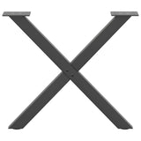 Coffee Table Legs X-Shaped 2 pcs Anthracite 60x cm Steel 4012902