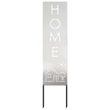 Garden Privacy Screen Silver 32 x 140 cm Stainless steel 876270