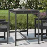 Garden Table Grey 121x82.5x110 cm Solid Wood Pine 824090