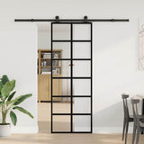 Sliding Door with Hardware Set 76x205 cm ESG Glass&Aluminium 3332842