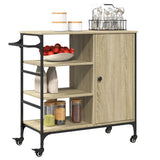 Kitchen Trolley Sonoma Oak 87.5x38.5x84.5 cm Engineered Wood 842387