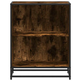 Book Cabinet Smoked Oak 60x35x76 cm Engineered Wood 849101