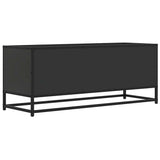 TV Cabinet Black 100x34.5x40 cm Engineered Wood and Metal 848814