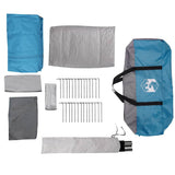 Family Tent Tunnel 8-Person Blue Waterproof 4009550