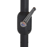 44872 Outdoor Parasol with Aluminium Pole 460x270 cm Terracotta