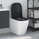 Toilet Seat Black 47.5 x 35 x 3.6 cm Duroplast 42002360