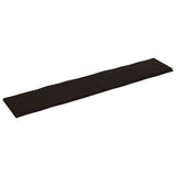 Table Top Dark Brown 200x40x cm Treated Solid Wood Live Edge 364046