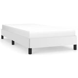 Bed Frame without Mattress White 100x203 cm Twin XL Faux Leather 346931