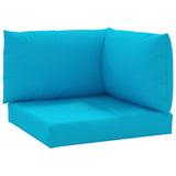 Pallet Cushions 3 pcs Light Blue Oxford Fabric 361777