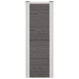 Garden Raised Bed Grey 75 x 30 x 22 cm WPC and Aluminium 42039086