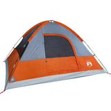 Family Tent Dome 6-Person Orange Waterproof 94553