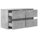 TV Wall Cabinet with LED Lights Concrete Grey 80x31x45 cm 852288
