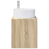 Wall-mounted Sink Vanity Sonoma Oak 49.5 x 44.5 x 65.5 cm 890464