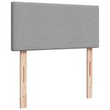 Box Spring Bed with Mattress Light Grey 100x200 cm Fabric 3285792
