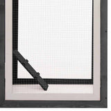 Chicken Cage Grey 170x81x110 cm Solid Pine & Fir Wood 170861
