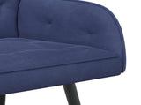 2 Seater Sofa with Metal Legs 2-Seater Police Blue Velvet 42051029