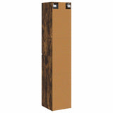 Wall-mounted Bathroom Cabinet Smoked Oak 33 x 34.5 x 160 cm 890647