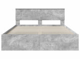 Bed Frame Concerte Grey 135 x 190 cm Engineered wood 3407889