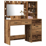 Dressing Table 2 pcs Brown 78.5 x 41 x 135 cm Engineered Wood 3334198