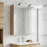 Bathroom Mirror Cabinet Artisian Oak 60 x 14.5 x 70 cm 889070