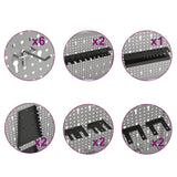 145351 Wall-mounted Peg Boards 3 pcs 40x58 cm Steel