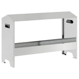 Chicken Feeding Trough Silver 81 x 32 x 53.5 cm 874620