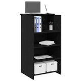 Reception Desk Black 55x50x103.5 cm Engineered Wood 859016