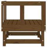 Garden Corner Sofas 2 pcs Honey Brown Solid Wood Pine 825397