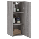 Wall Mounted Cabinet Grey Sonoma 34.5x34x90 cm Engineered Wood 835000