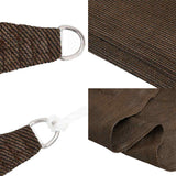 Sunshade Sail 160 g/m Brown 3x5 m HDPE 311789