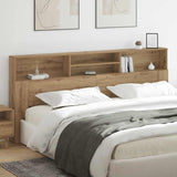 Headboard Cabinet with Shelf Artisan Oak 220 x 19 x 101.5 cm 879448