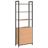 Book Cabinet Artisan Oak 60 x 24 x 161 cm Engineered Wood 883861